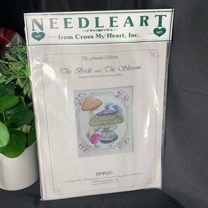 Dimples Design The funguys Collection “The Bride & the Schroom” cross stitch kit